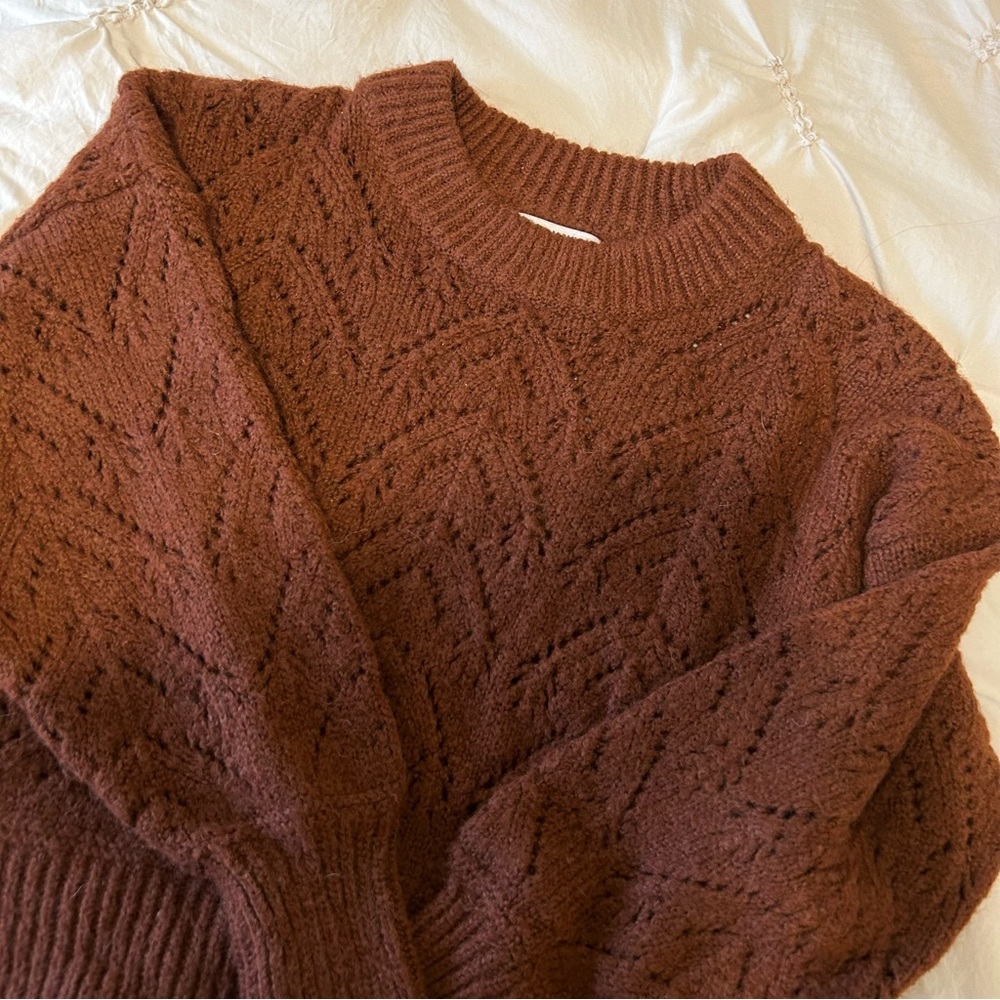 💲Brown/burnt orange knit sweater